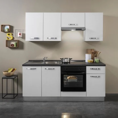 Marinelli Cucine Küchenzeile Lucia 195 Cm Lärche - Weiß 1 Marinelli Cucine Küchenzeile Lucia 195 Cm Lärche - Weiß