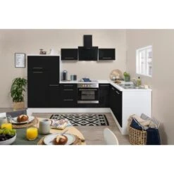 Respekta Premium Winkelküche RP290WSC 290 X 200 Cm Schwarz Hochglanz-Weiß -Küchenutensilien Angebote 6696 RP290WSC Kchenzeile 2