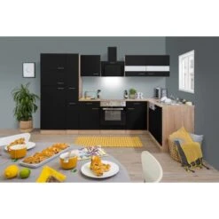Respekta Winkelküche KBL310ESSSC 310 Cm Schwarz Eiche Sonoma Sägerau Nachbildung -Küchenutensilien Angebote 6862510 KBL310ESSSC 03