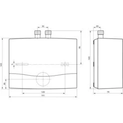 Vaillant Niederdruck Kleindurchlauferhitzer MiniVED H 3/3 N 3,5 KW Weiß -Küchenutensilien Angebote 688243 4384 2