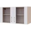 Flex-Well Exclusiv Glas-Hängeschrank Abaco 100 Cm Perlmutt