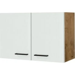 Flex-Well Exclusiv Oberschrank Vintea 80 Cm Magnolie Matt - Lancelot Oak