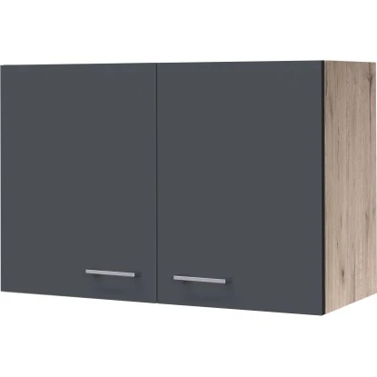 Flex-Well Exclusiv Oberschrank Morena 80 Cm Basaltgrau Matt - San Remo Eiche 1 Flex-Well Exclusiv Oberschrank Morena 80 Cm Basaltgrau Matt - San Remo Eiche