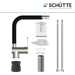 Schütte Spültischarmatur Rio Edelstahloptik Schwarz Matt 10 Schütte Spültischarmatur Rio Edelstahloptik Schwarz Matt -Küchenutensilien Angebote 766206 2759 05