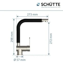 Schütte Spültischarmatur Rio Edelstahloptik Schwarz Matt 11 Schütte Spültischarmatur Rio Edelstahloptik Schwarz Matt -Küchenutensilien Angebote 766206 2759 06