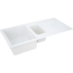 Küchenutensilien Angebote 27 Respekta Einbauspüle Mineralite Houston 100 Cm X 50 Cm Weiß