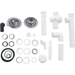 Respekta Einbauspüle Mineralite Houston 100 Cm X 50 Cm Weiß -Küchenutensilien Angebote 793 4384 HOUSTON100X50W 14