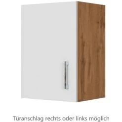 Held Möbel Hängeschrank Sorrento BxHxT 40 Cm X 57 Cm X 34 Cm Weiß-Wotaneiche -Küchenutensilien Angebote 853727 11016600 3