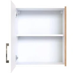 Held Möbel Hängeschrank Sorrento BxHxT 50 Cm X 57 Cm X 34 Cm Weiß-Wotaneiche -Küchenutensilien Angebote 853739 11016600 3