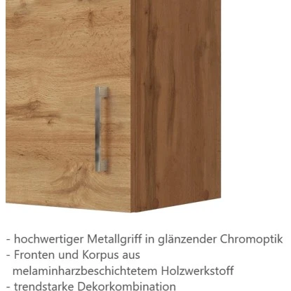 Held Möbel Hängeschrank Sorrento BxHxT 50 X 57 X 34 Cm Wotaneiche-Wotaneiche 5 Held Möbel Hängeschrank Sorrento BxHxT 50 X 57 X 34 Cm Wotaneiche-Wotaneiche – Bild 5