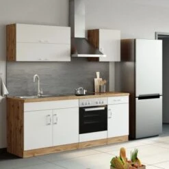 Held Möbel Klapphängeschrank Sorrento BxHxT 100 X 57 X 34 Cm Weiß-Wotaneiche -Küchenutensilien Angebote 853743 11016600 12