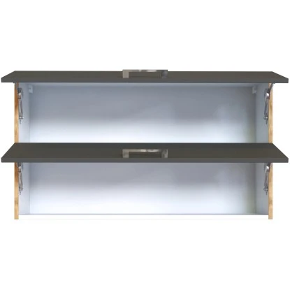 Held Möbel Klapphängeschrank Sorrento BxHxT 100x57x34 Cm Anthrazit-Wotaneiche 3 Held Möbel Klapphängeschrank Sorrento BxHxT 100x57x34 Cm Anthrazit-Wotaneiche – Bild 3