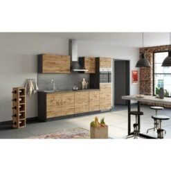 Held Möbel Klapphängeschrank Sorrento BxHxT 100x57x34 Cm Wotaneiche-Grafit -Küchenutensilien Angebote 853748 11016600 9