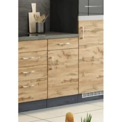 Held Möbel Unterschrank Sorrento 50 X 85 X 60 Cm Tür Schub. + EL-B. Wotan.-Graf. -Küchenutensilien Angebote 853764 11016600 12