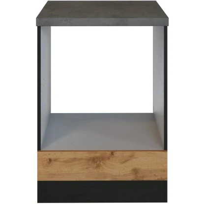 Held Möbel Herdumbau Sorrento 60 X 85 X 60 Cm Nische F. Ofen Wotaneiche-Grafit 2 Held Möbel Herdumbau Sorrento 60 X 85 X 60 Cm Nische F. Ofen Wotaneiche-Grafit – Bild 2