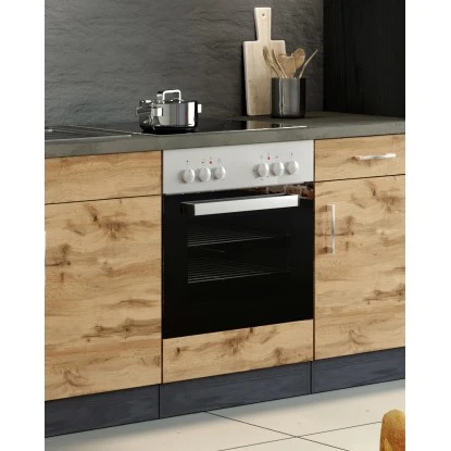 Held Möbel Herdumbau Sorrento 60 X 85 X 60 Cm Nische F. Ofen Wotaneiche-Grafit 6 Held Möbel Herdumbau Sorrento 60 X 85 X 60 Cm Nische F. Ofen Wotaneiche-Grafit – Bild 6