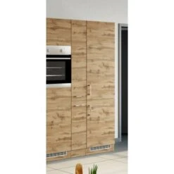 Held Möbel Apothekerschrank Sorrento 30x 200x 60 Cm 2 Ausz. 5 Fächer Wotaneiche -Küchenutensilien Angebote 853931 11016600 9