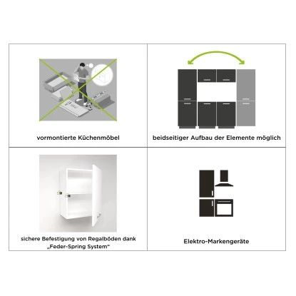 Marinelli Cucine Küchenzeile Bea 195 Cm Holzoptik - Weiß 8 Marinelli Cucine Küchenzeile Bea 195 Cm Holzoptik - Weiß – Bild 8