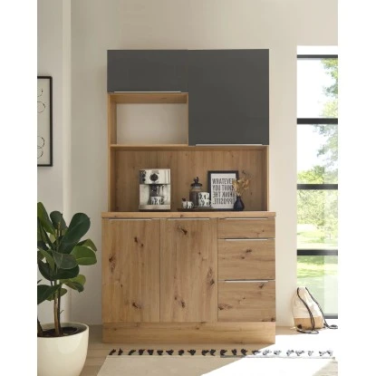 Respekta Buffet Zu Küchenzeile Marleen Artisan-Eiche Grau Matt 1 Respekta Buffet Zu Küchenzeile Marleen Artisan-Eiche Grau Matt