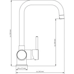 Eisl Spültischarmatur Futura Schwarz-Matt -Küchenutensilien Angebote uturaschwarzmatt Zeichnung